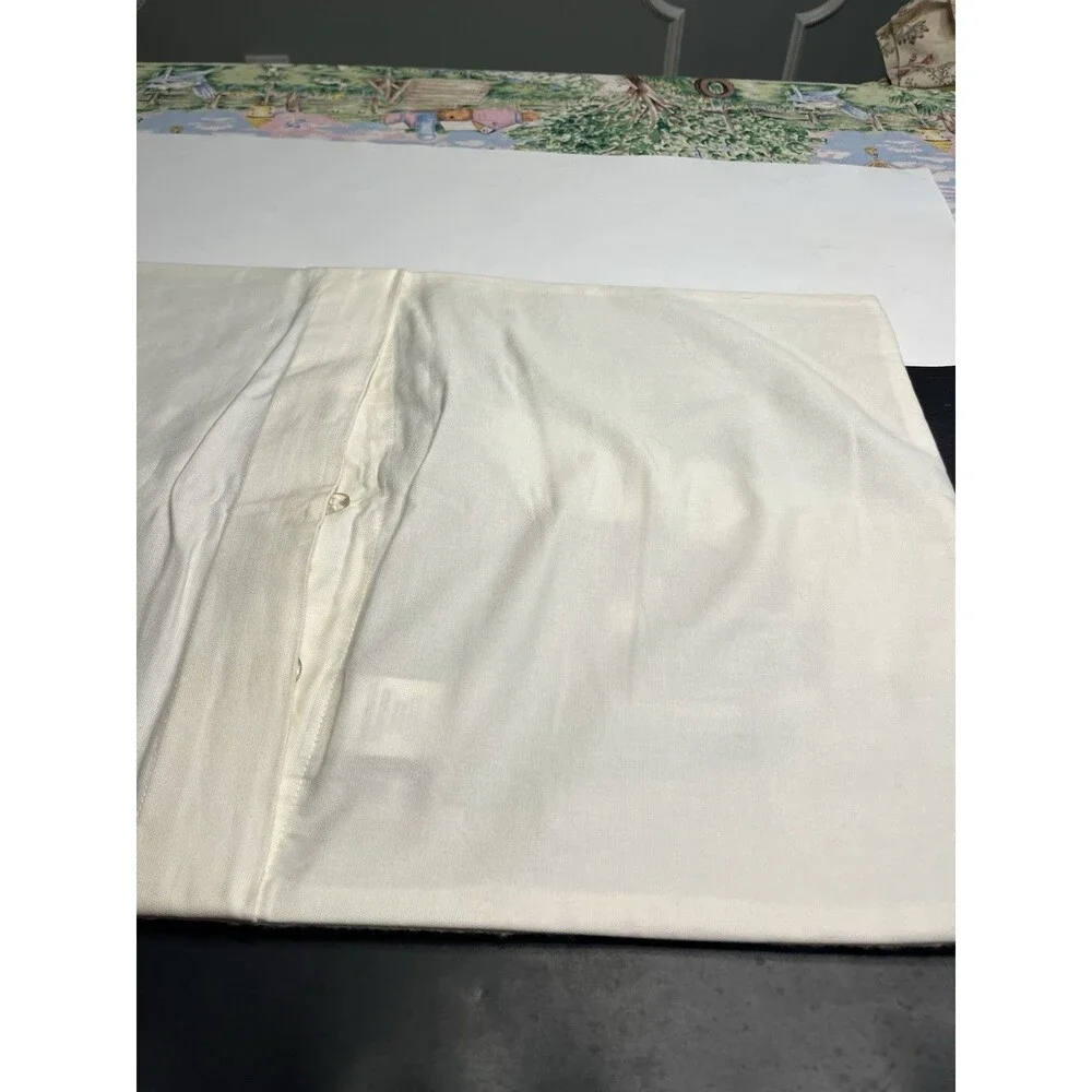 Pottery Barn Christmas Woody Car Crewel Embroidered Lumbar Pillow Cover